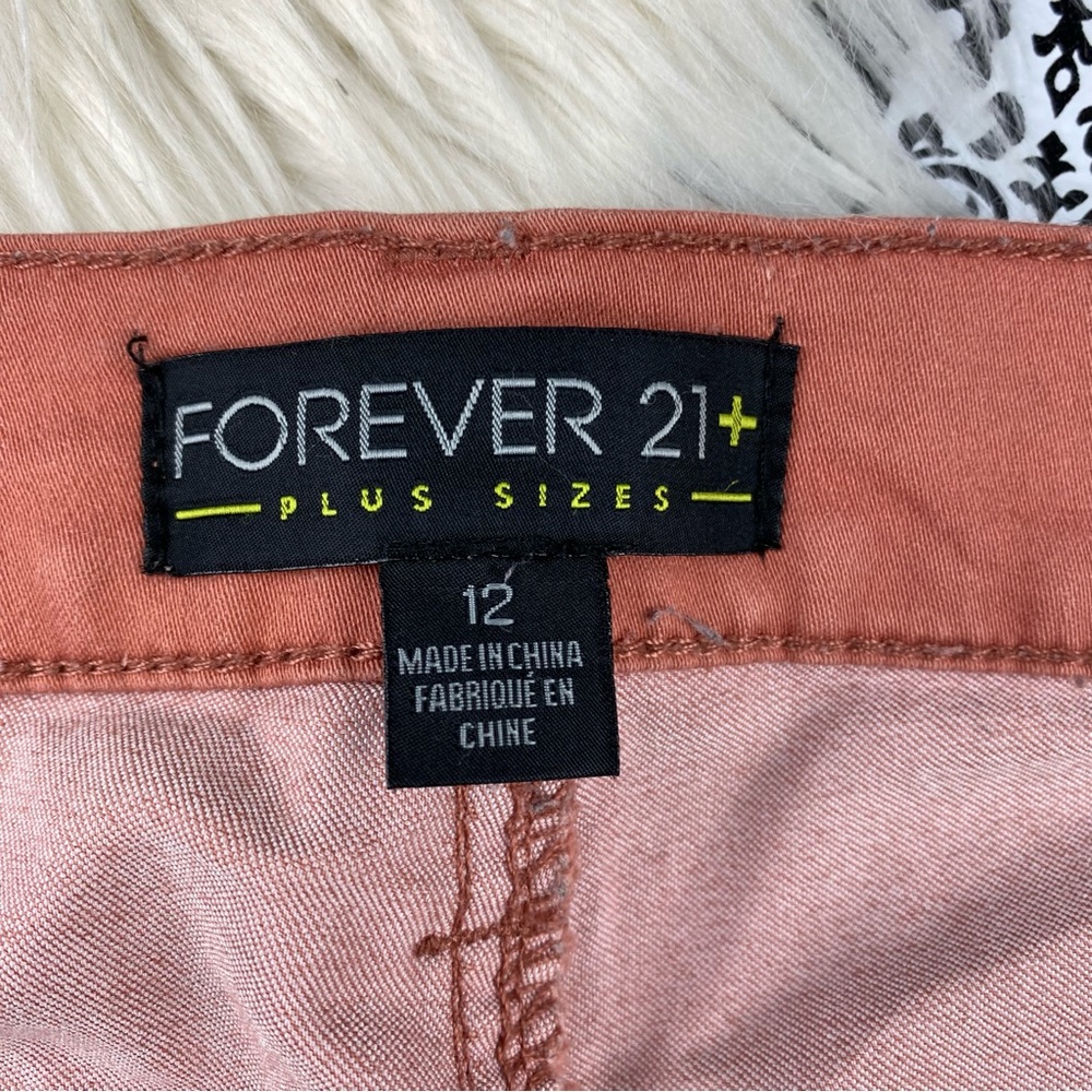 Forever 21+ : size : 12 : casual light pastel orange spring summer skinny jeans - Picture 6 of 7